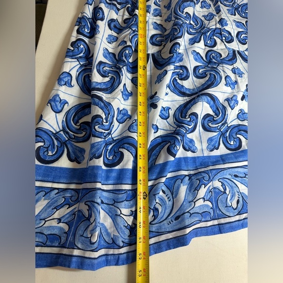 NWT! TUCKERNUCK Capri Blue Majolica Tile Tilly Caftan Maxi Dress. XXL - Picture 6 of 9